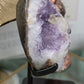 Amethyst X Calcite | Half Geode