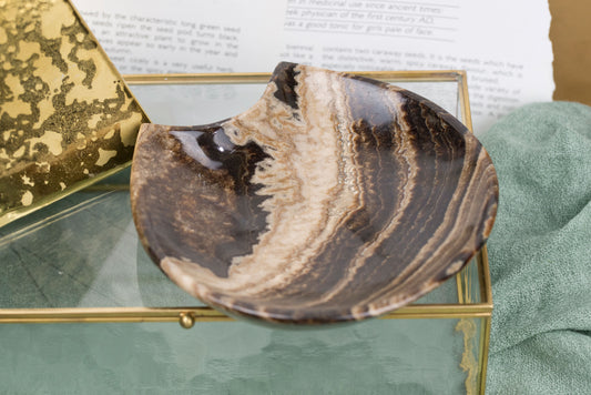 Chocolate Calcite | Cat Dish