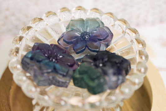 Rainbow Fluorite Flowers