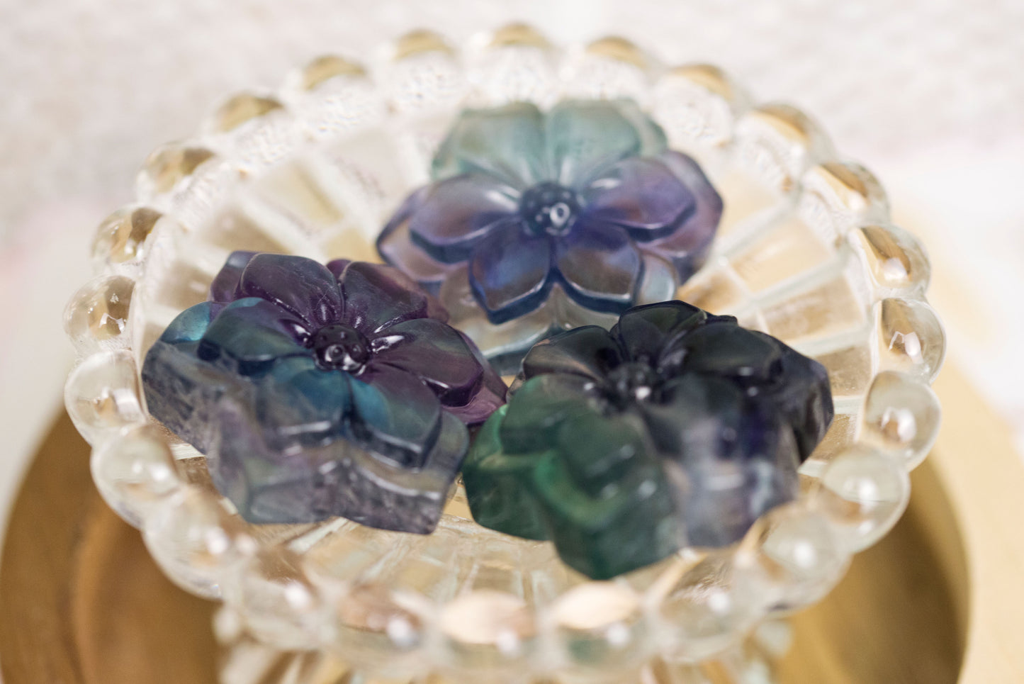 Rainbow Fluorite Flowers