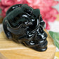 Black Obsidian Serpent Skull