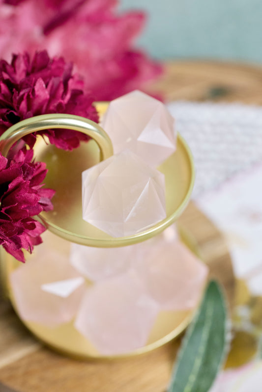 Rose Quartz Faceted Spheres