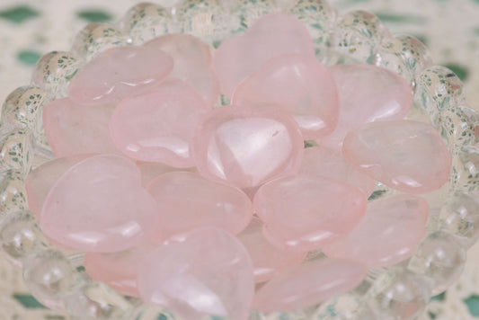 Rose Quartz Mini Hearts