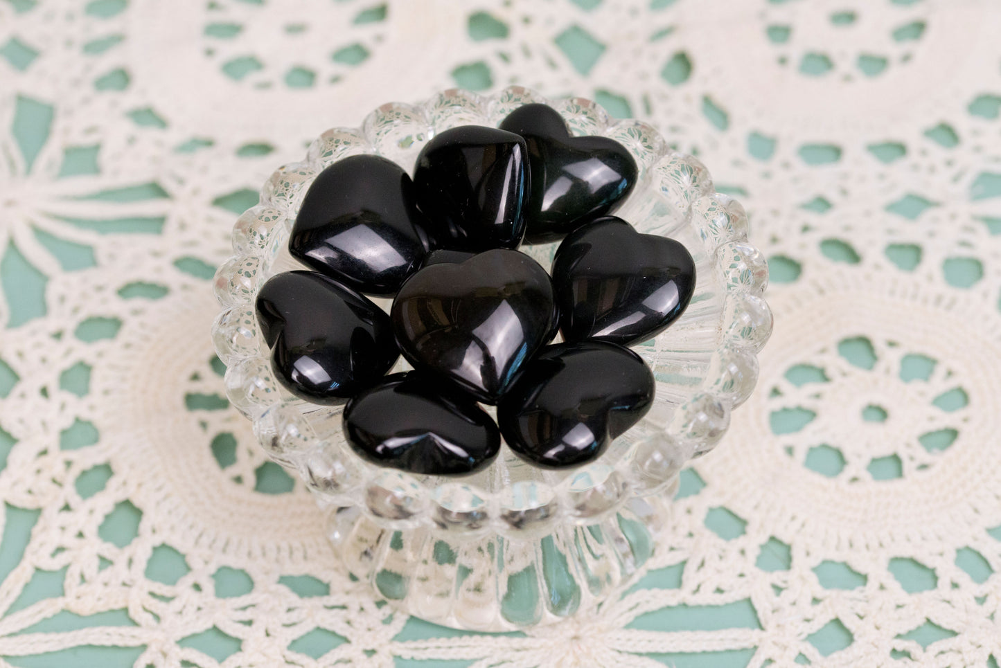 Black Obsidian Hearts