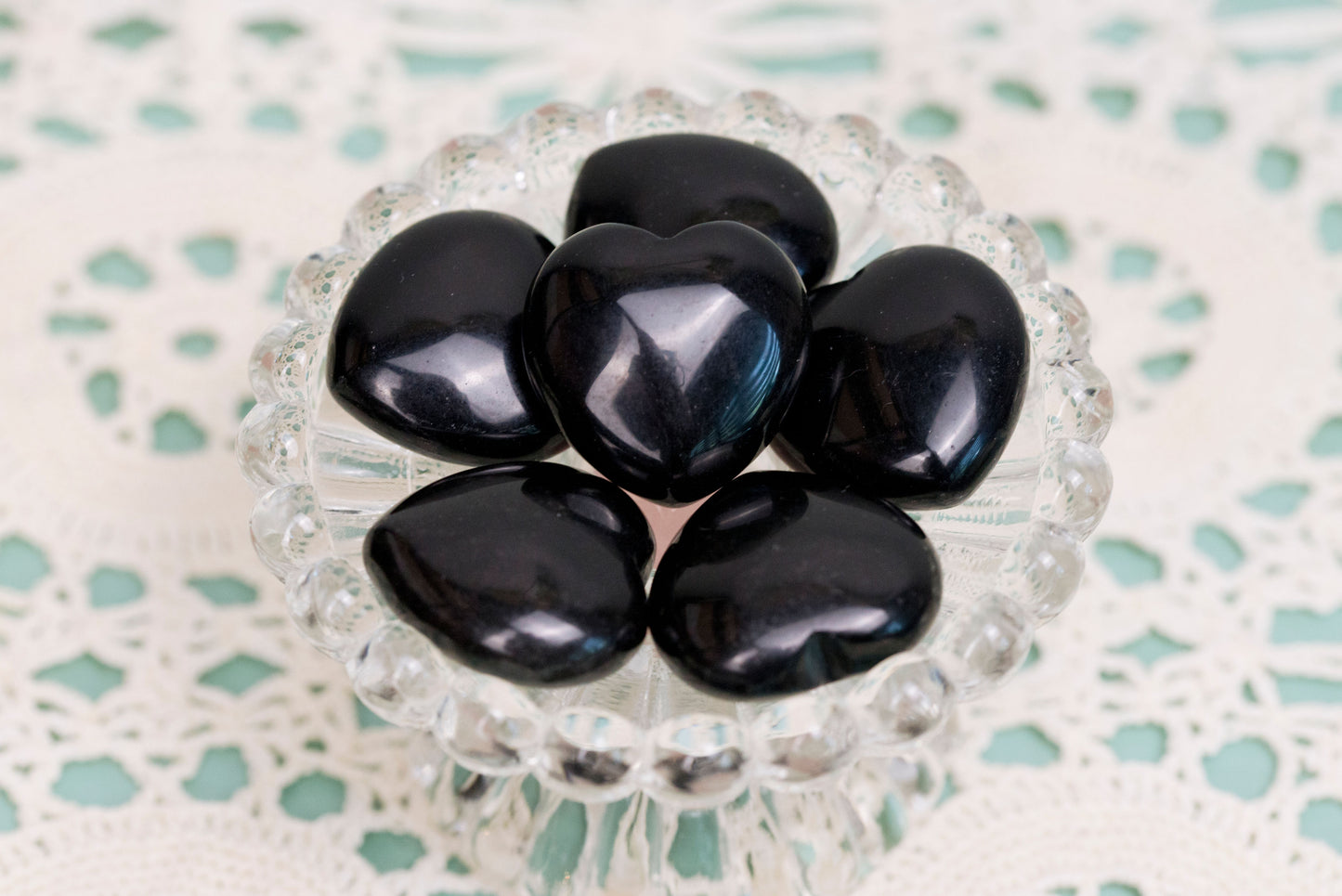 Rainbow Obsidian Hearts