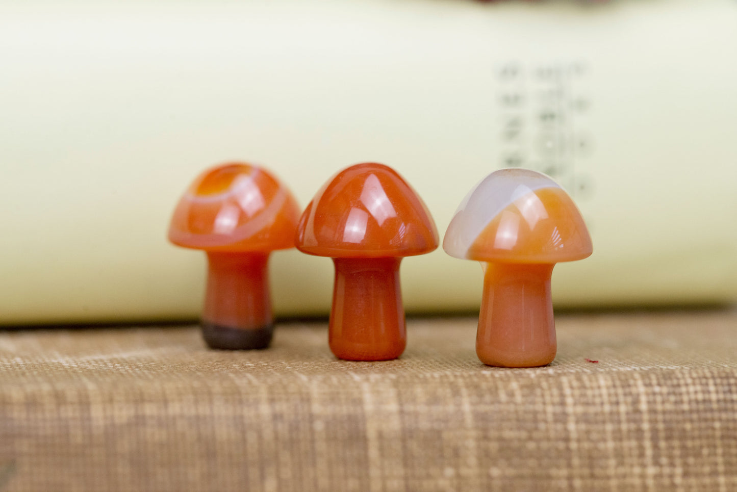 Carnelian Mini Mushrooms