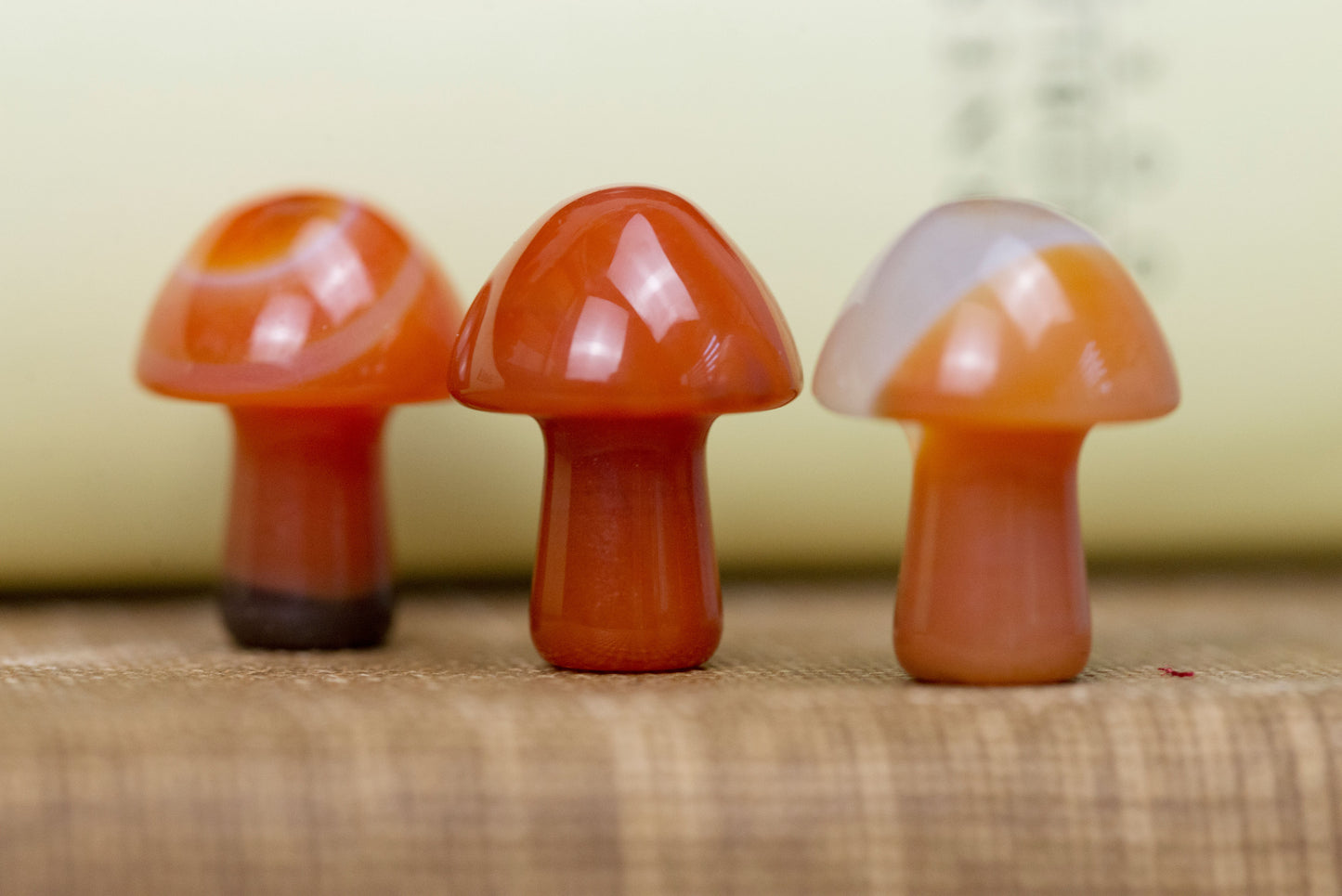 Carnelian Mini Mushrooms