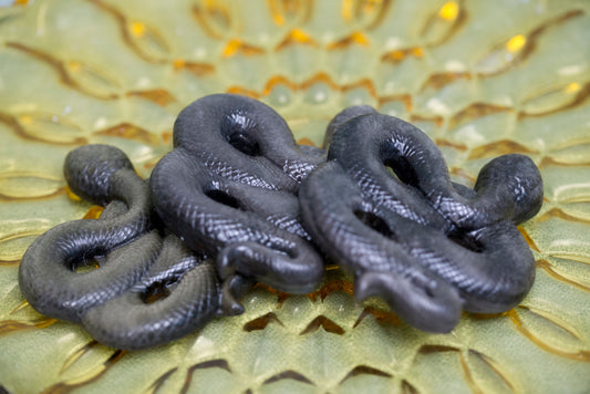 Gold-Sheen Obsidian Serpents