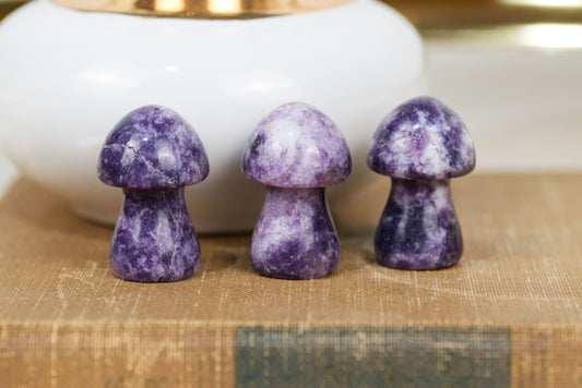 Lepidolite Mushrooms