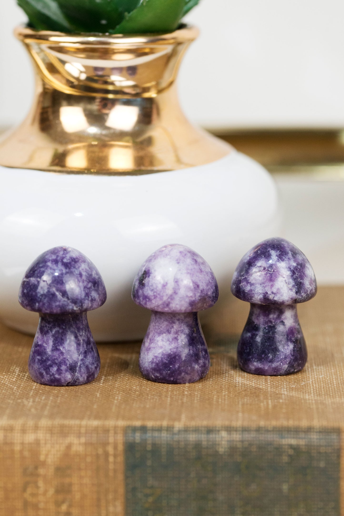 Lepidolite Mushrooms