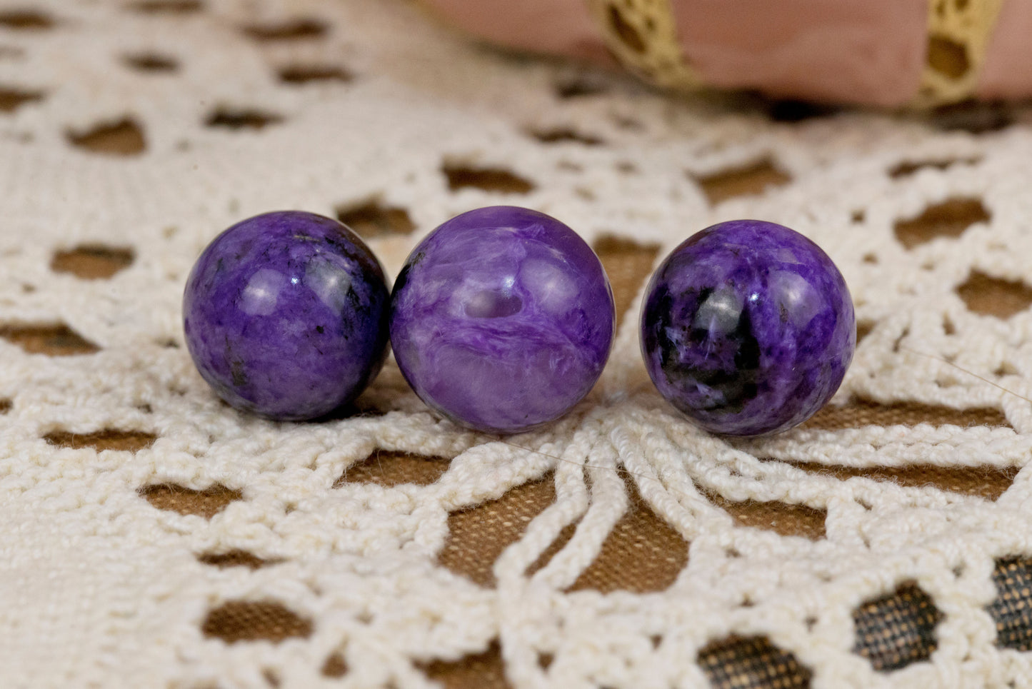 Mini Charoite Spheres