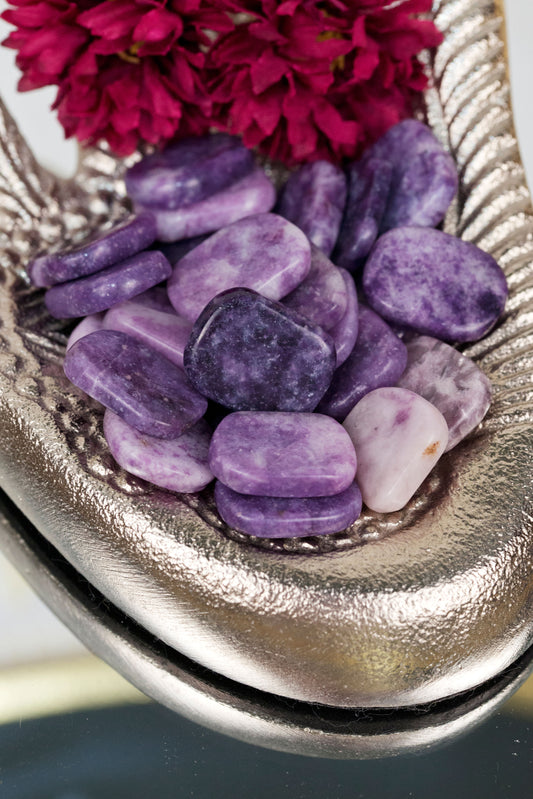 Lepidolite Flat Tumbles