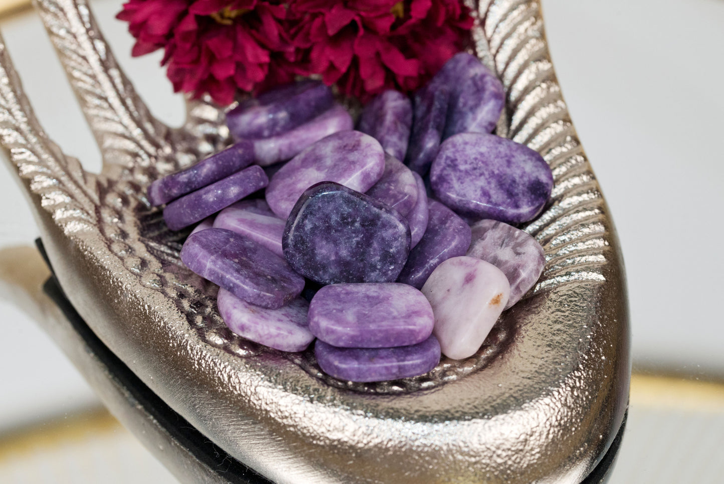 Lepidolite Flat Tumbles