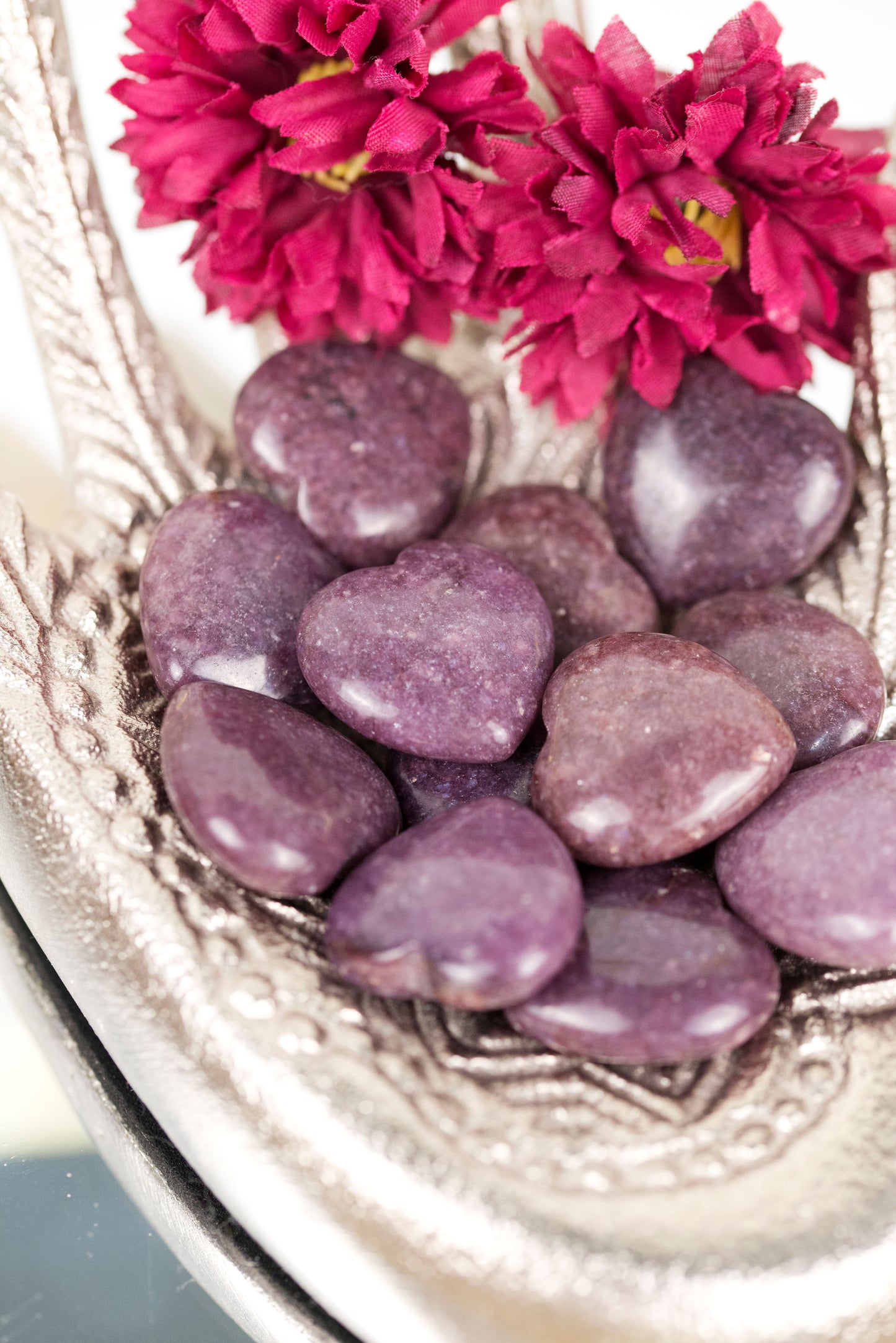 Lepidolite Hearts