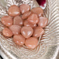 Peach Moonstone Mini Hearts