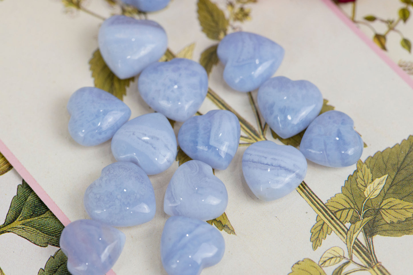 Blue Lace Agate Mini Hearts