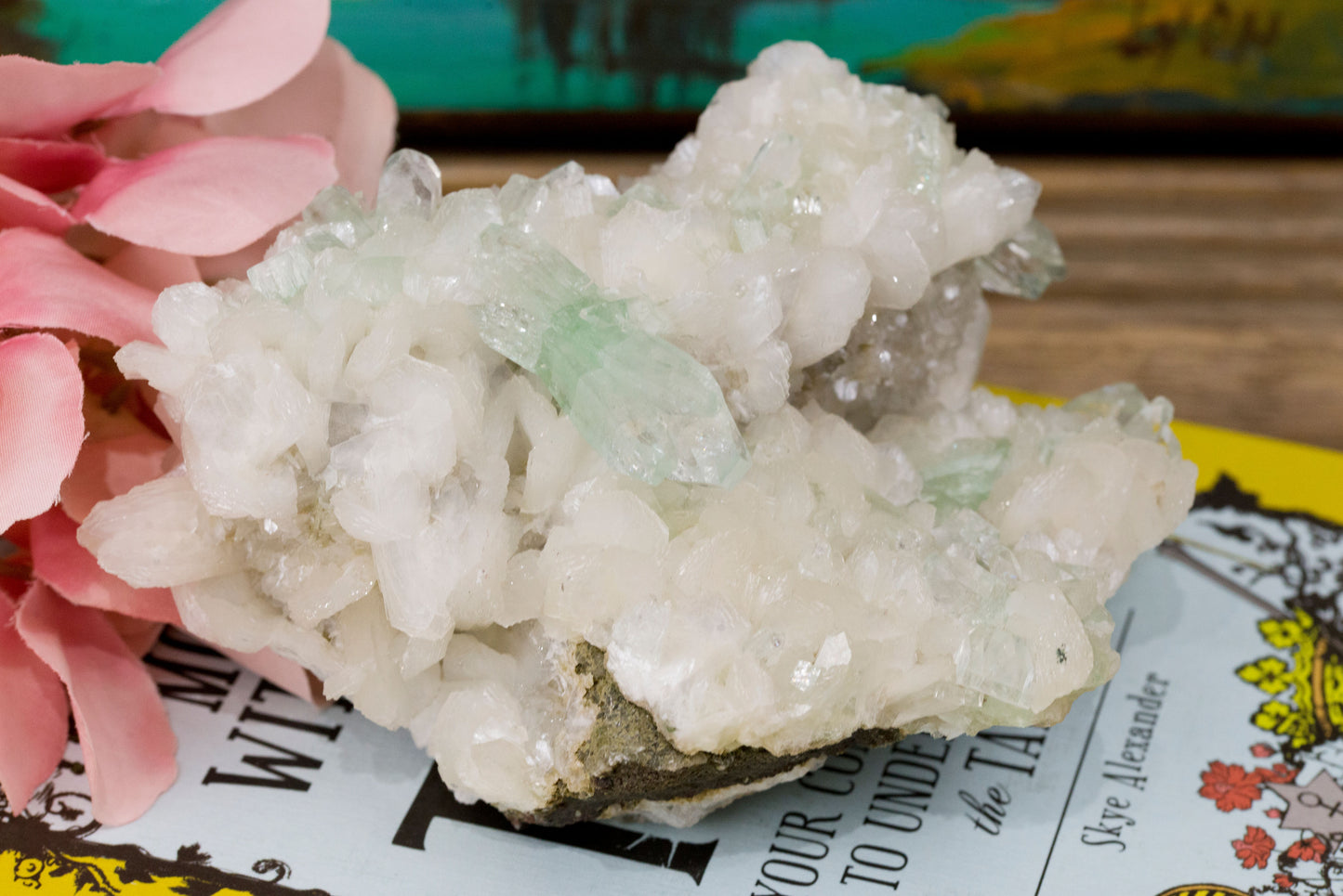 HQ Green Apophyllite x Stilbite