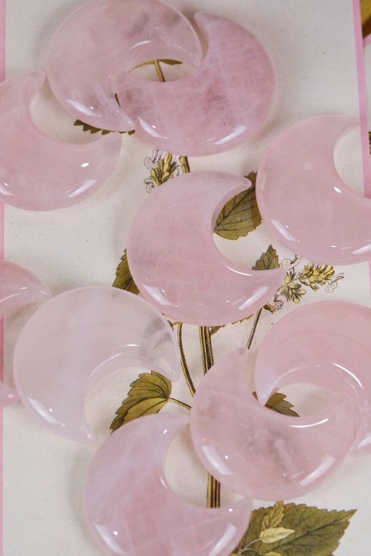 Rose Quartz Mini Moons