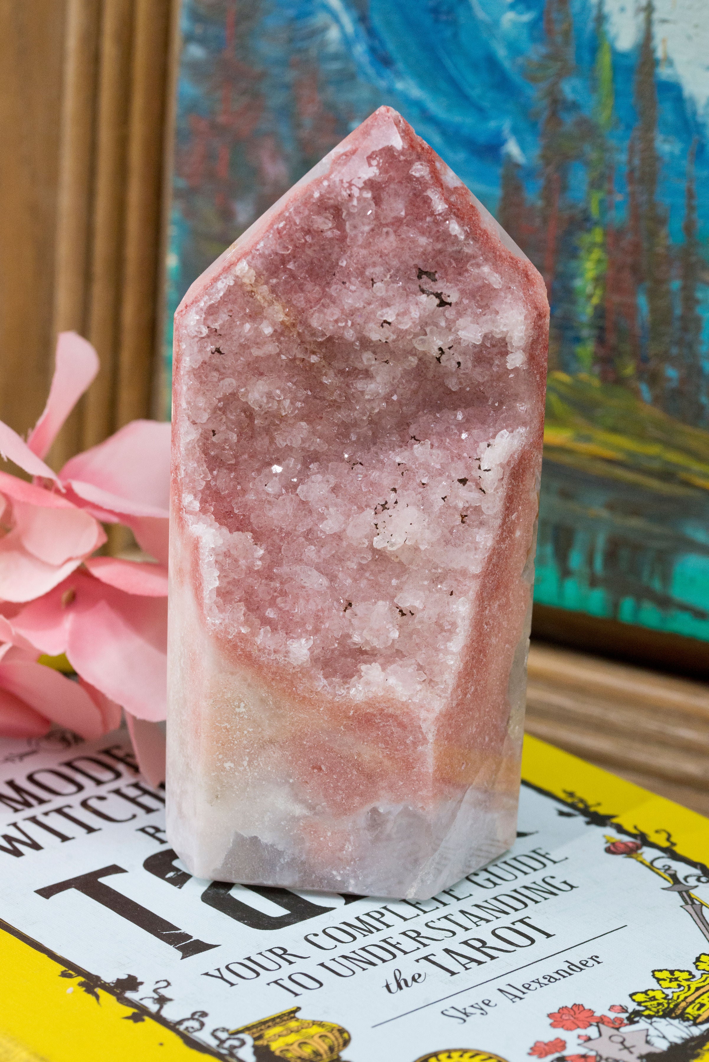 Pink amethyst tower bundle shops