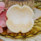 Orange Calcite Flower Bowl