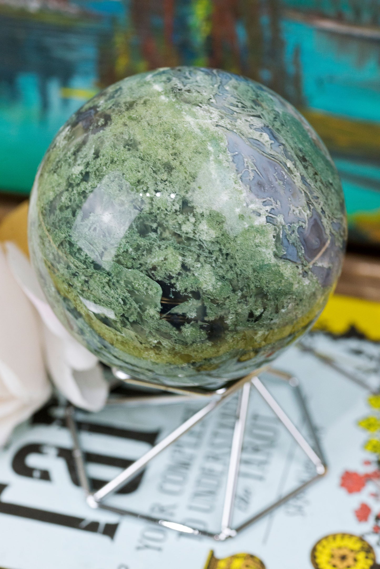 Moss Agate Sphere