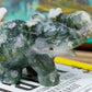 Moss Agate Elephants