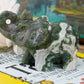 Moss Agate Elephants