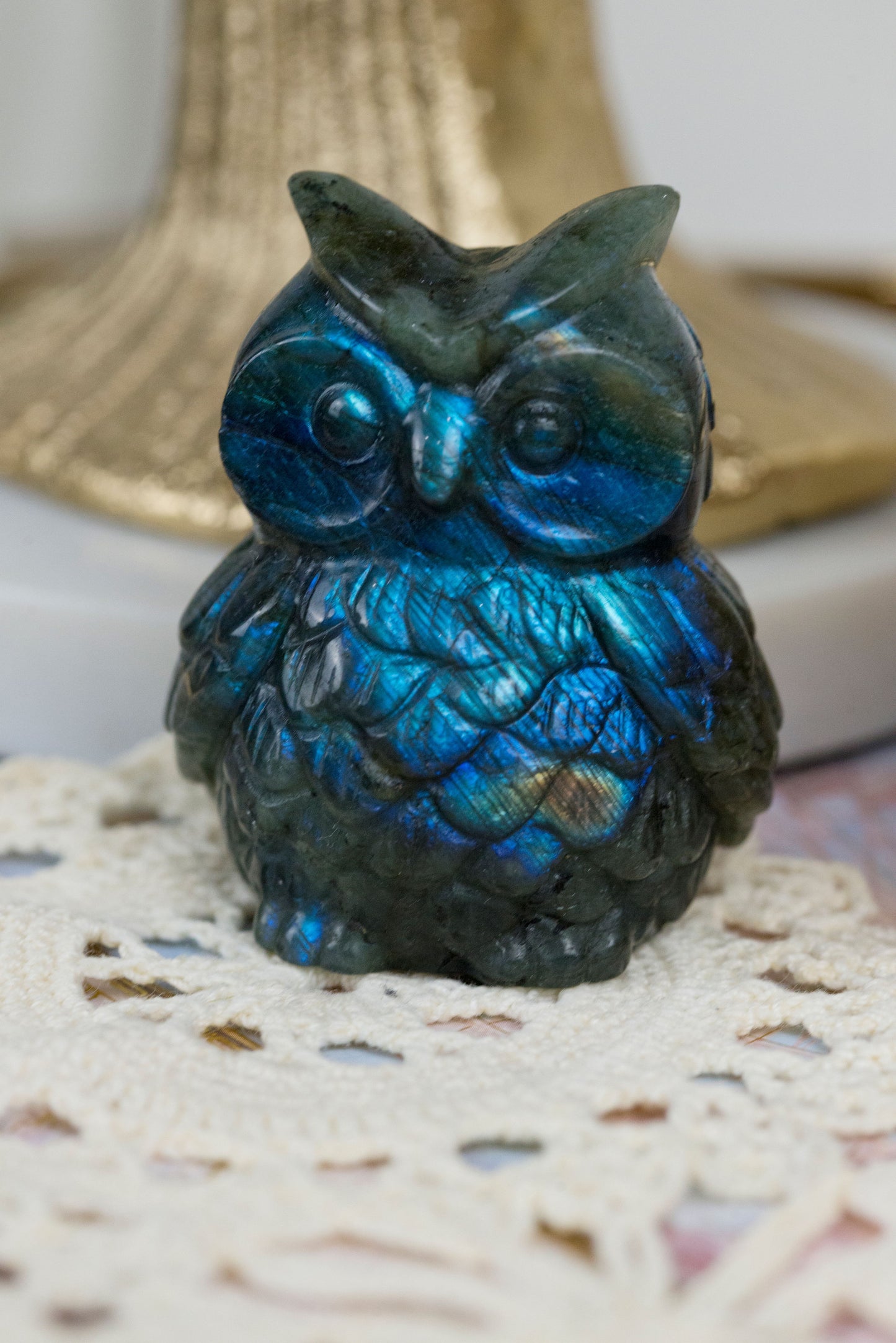 Labradorite Owls