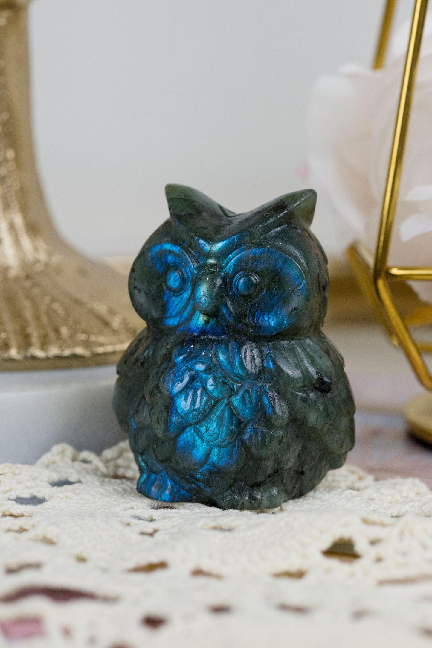 Labradorite Owls