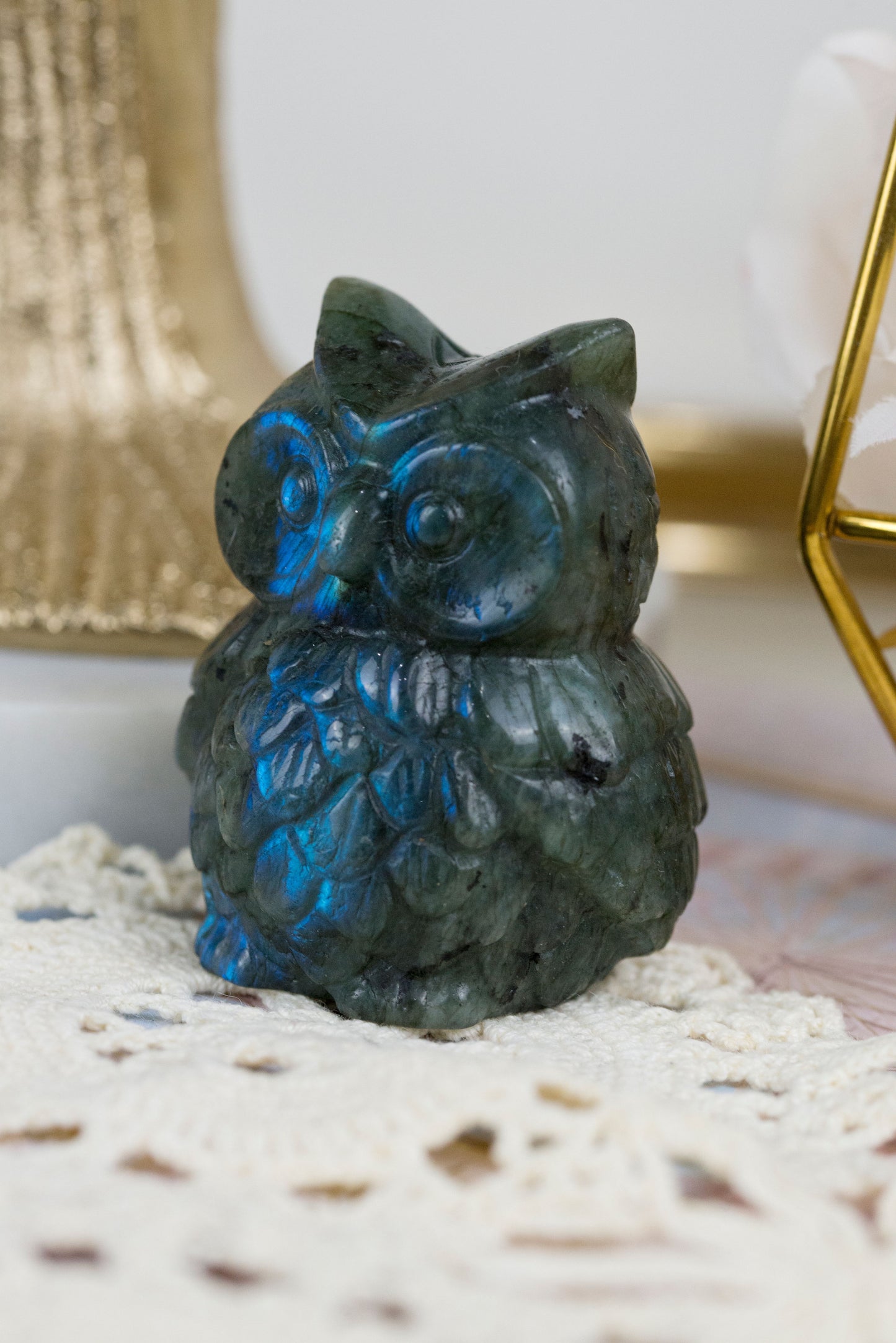 Labradorite Owls