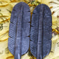 Silver-Sheen Obsidian Feathers