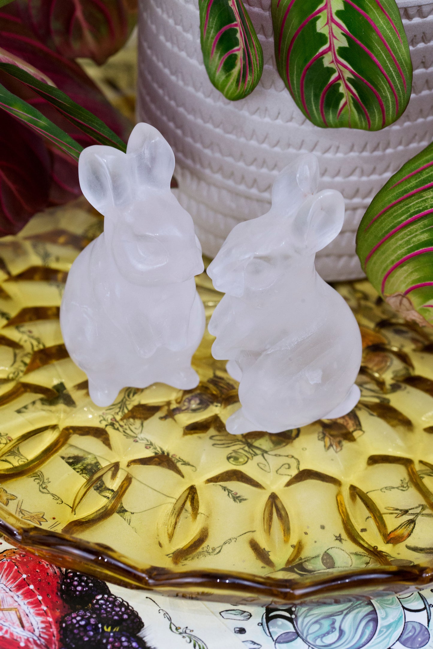 Clear Quartz Rabbits