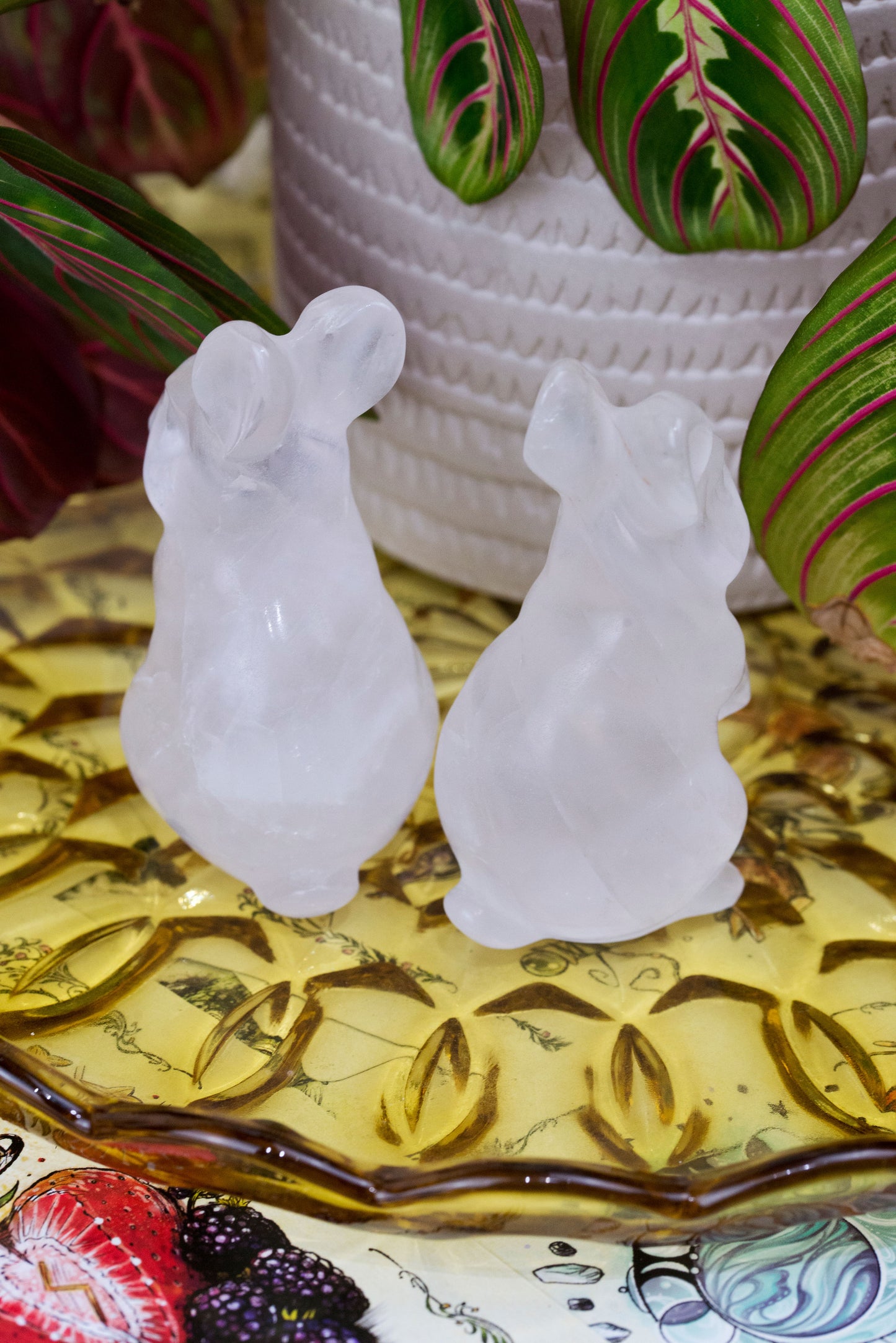 Clear Quartz Rabbits