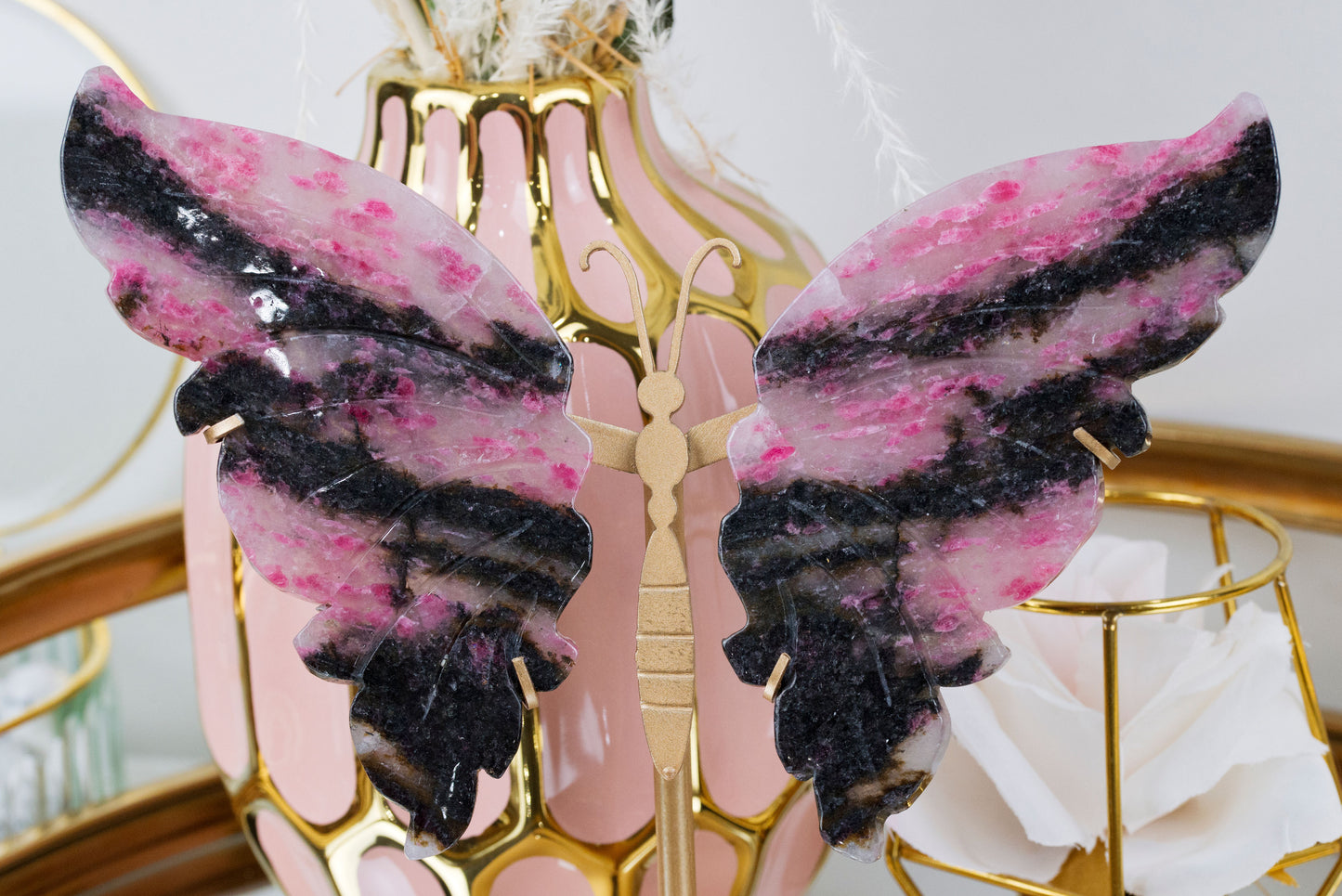 Rhodonite Butterfly Wings