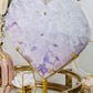 XL Pink Amethyst Heart