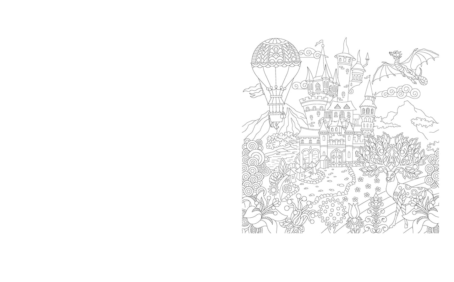 The Magical Landscapes | Colouring Book