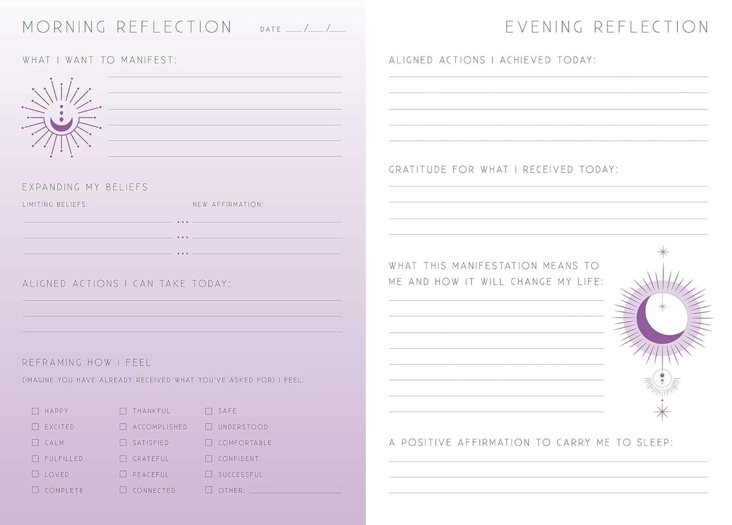 Manifesting | A Day & Night Reflection Journal