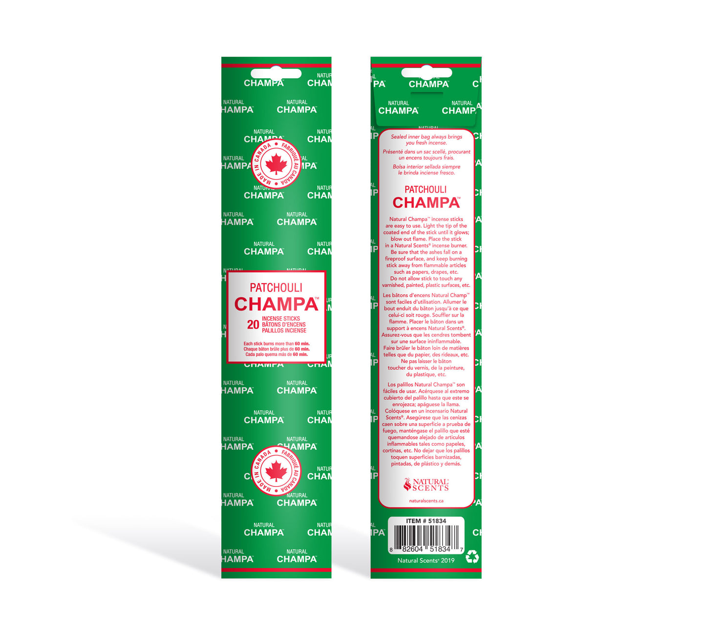 Patchouli Champa - Incense Sticks