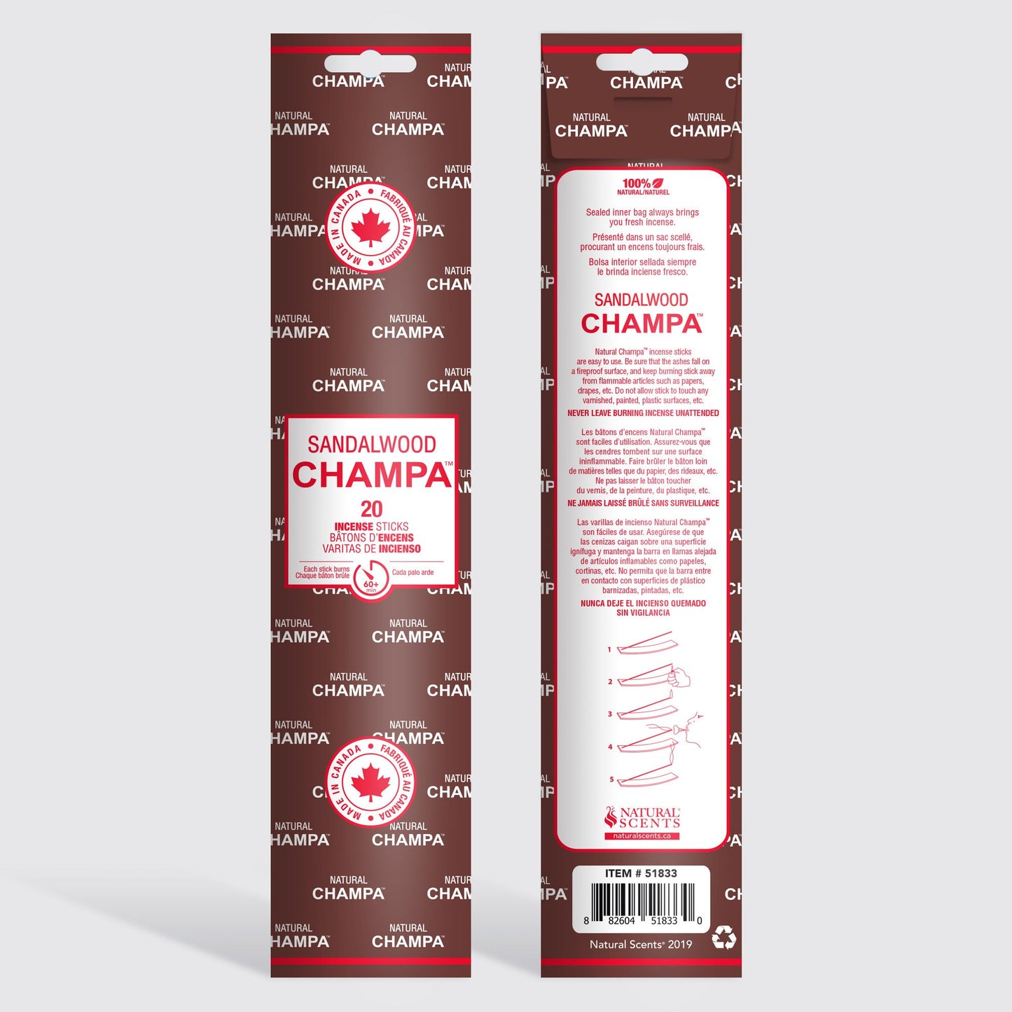 Sandalwood Champa - Incense Sticks