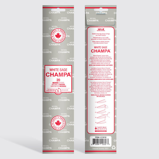 White Sage Champa - Incense Sticks