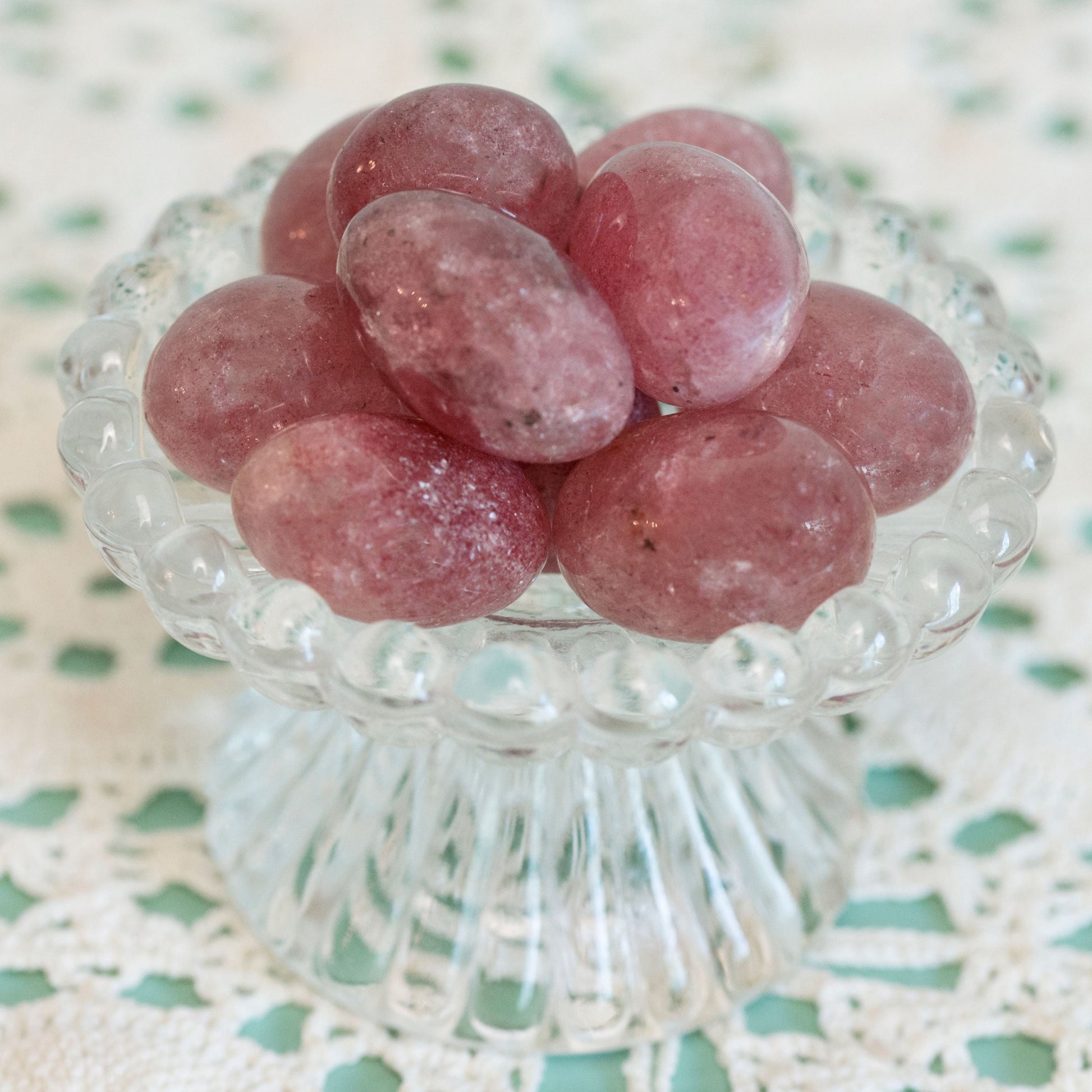 Strawberry Quartz Tumbles