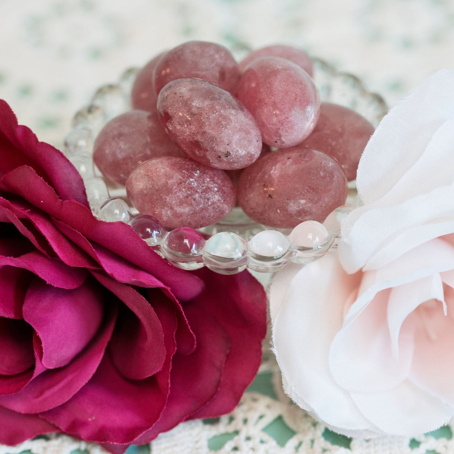 Strawberry Quartz Tumbles