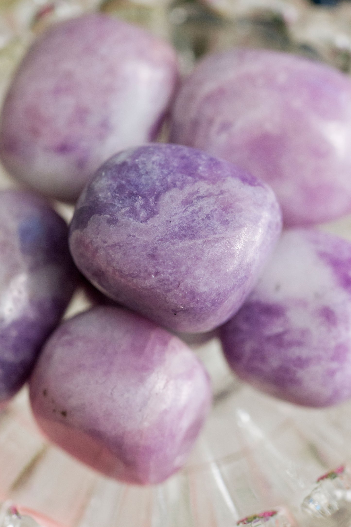 Lepidolite Tumbles