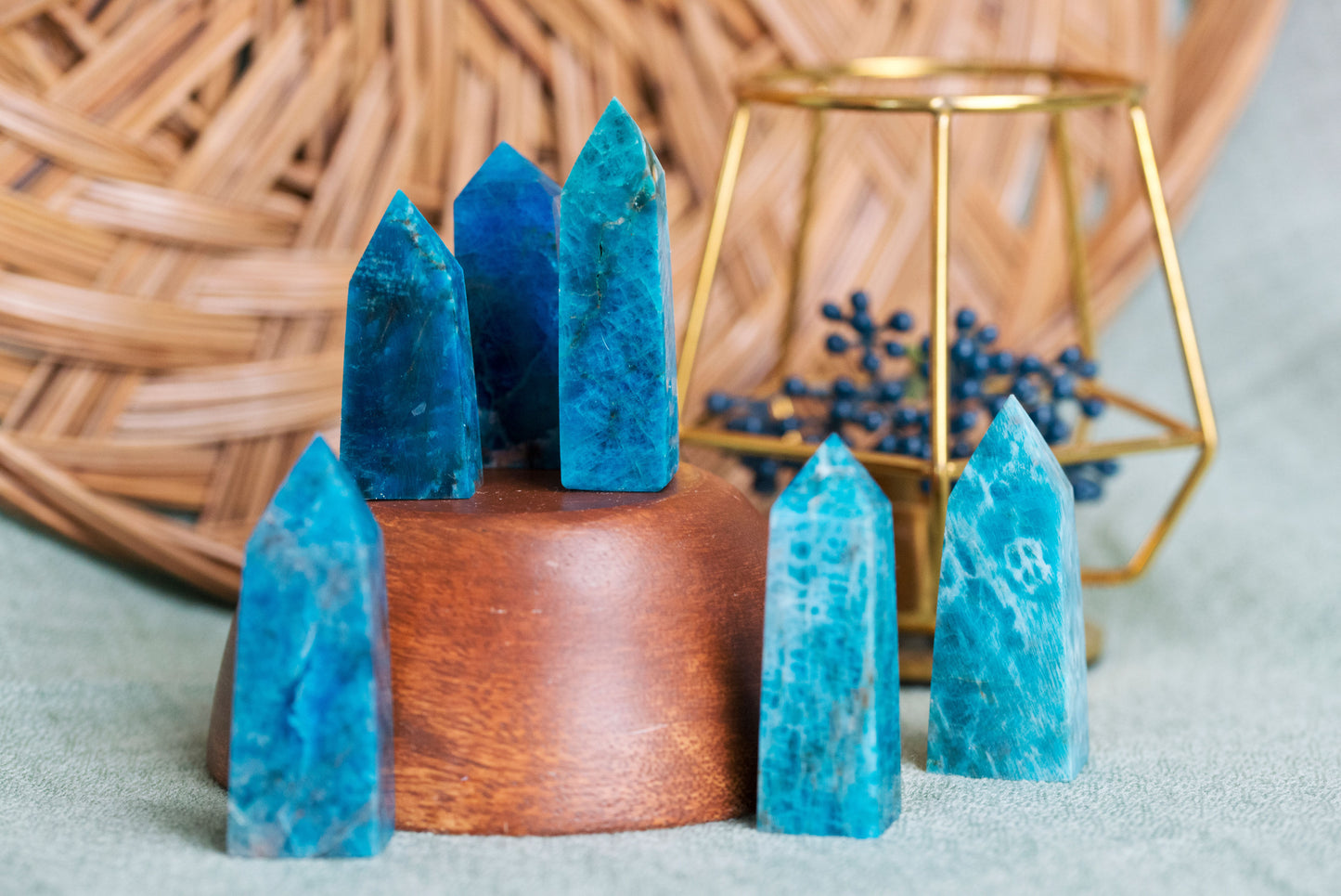 Blue Apatite Towers