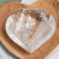 Clear Quartz Faceted Heart