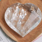 Clear Quartz Faceted Heart