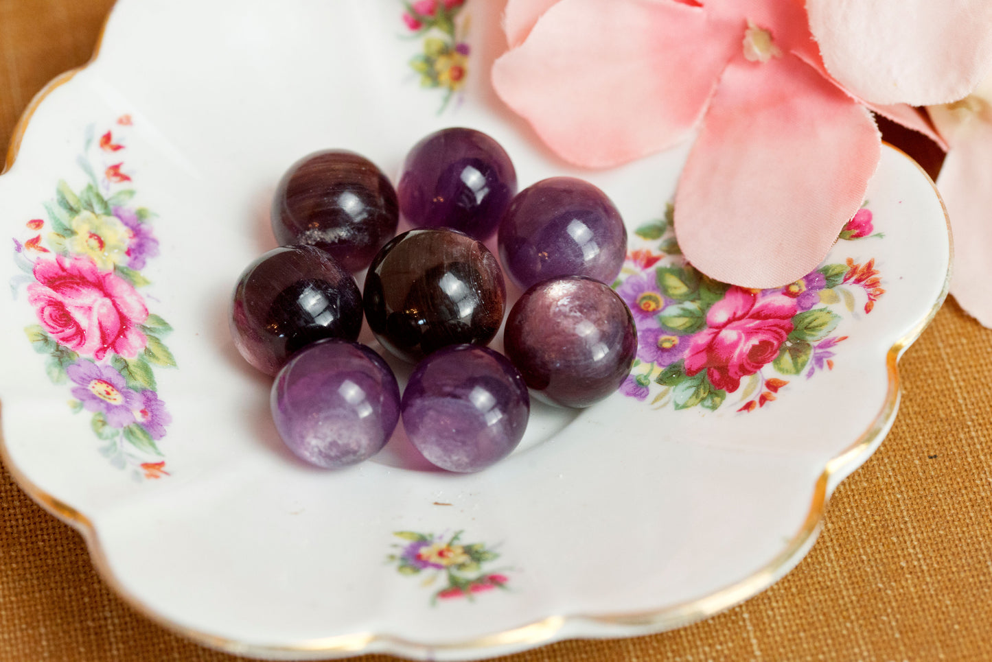 Gem Lepidolite Mini Spheres