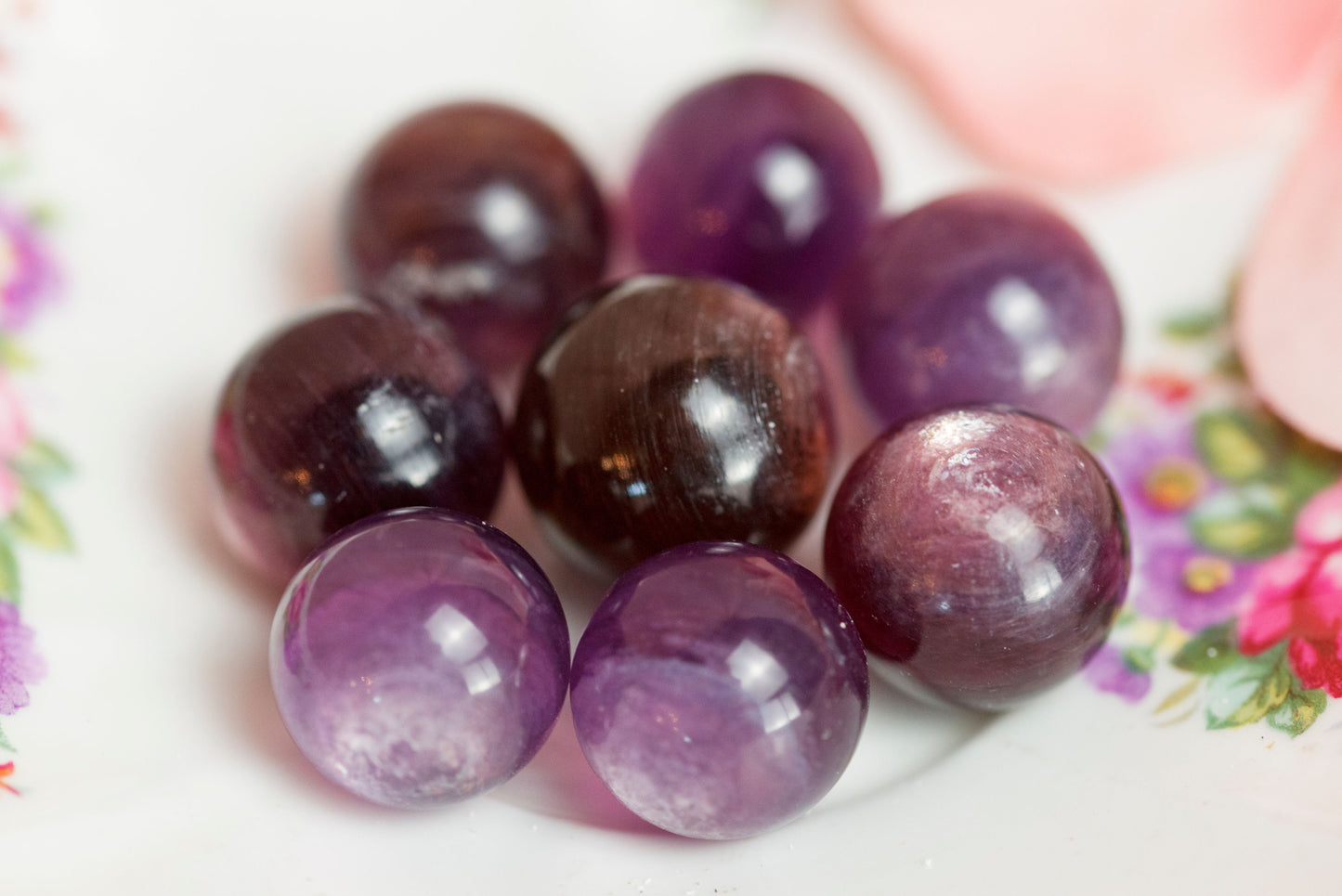 Gem Lepidolite Mini Spheres