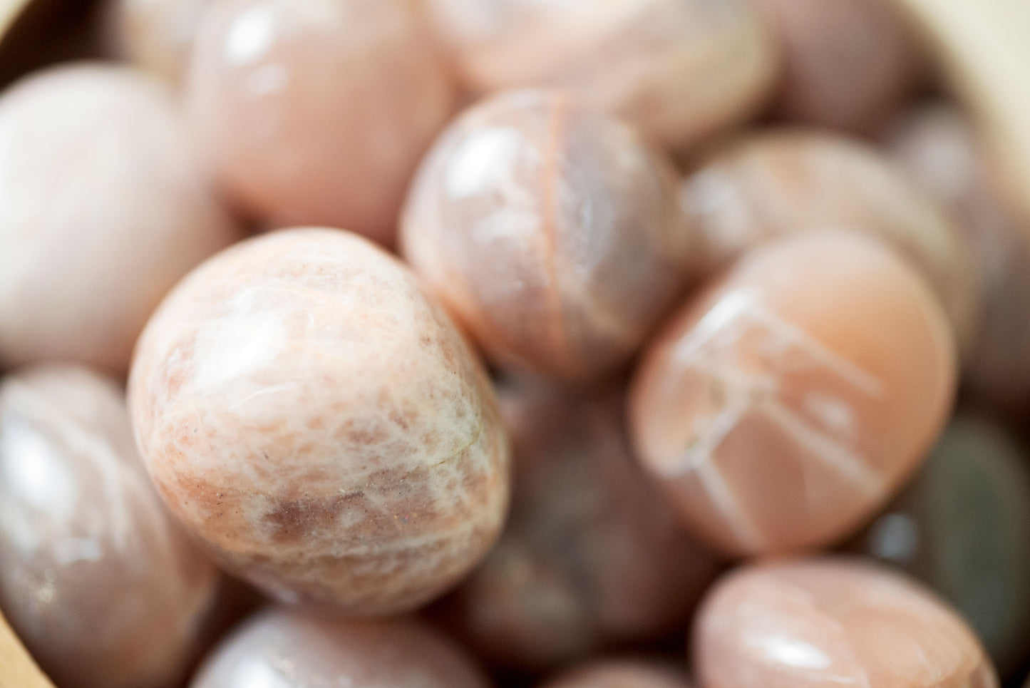 Peach Moonstone Tumbles