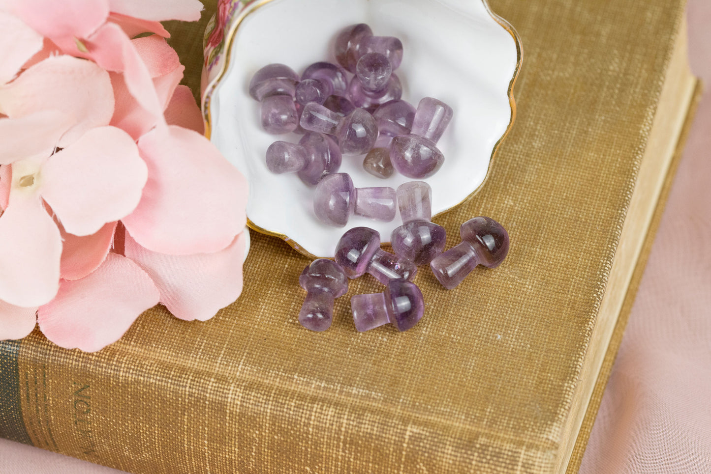 Purple Fluorite Mushrooms